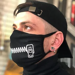 маска молния закрытая хлопковая